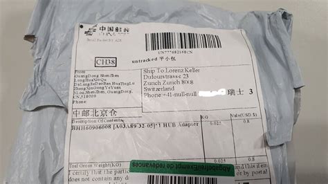 paket nach china